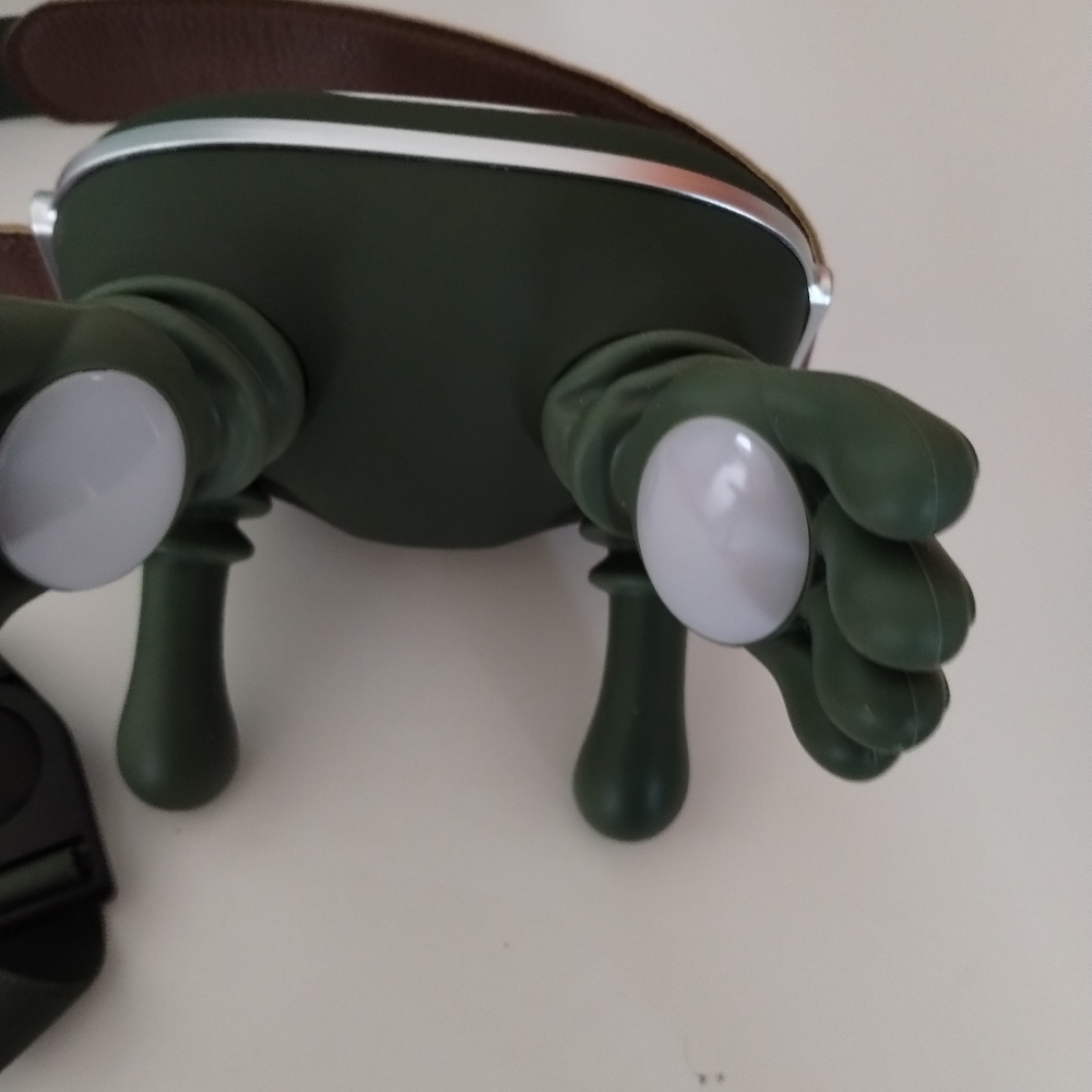 Green and White Electronic Device